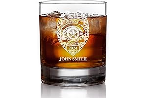 Retirement Whiskey Glass: Honor the Journey of Law Enforcement Legends