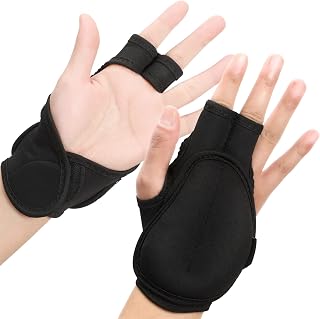 1 Pair Weighted Gloves for Tremors Weighted Utensils for Hand Tremors Hand Stop Adjustable Wrist Weights Glove with Holes for Tremors and Patients (2 x 1.1 lb, Each Glove)