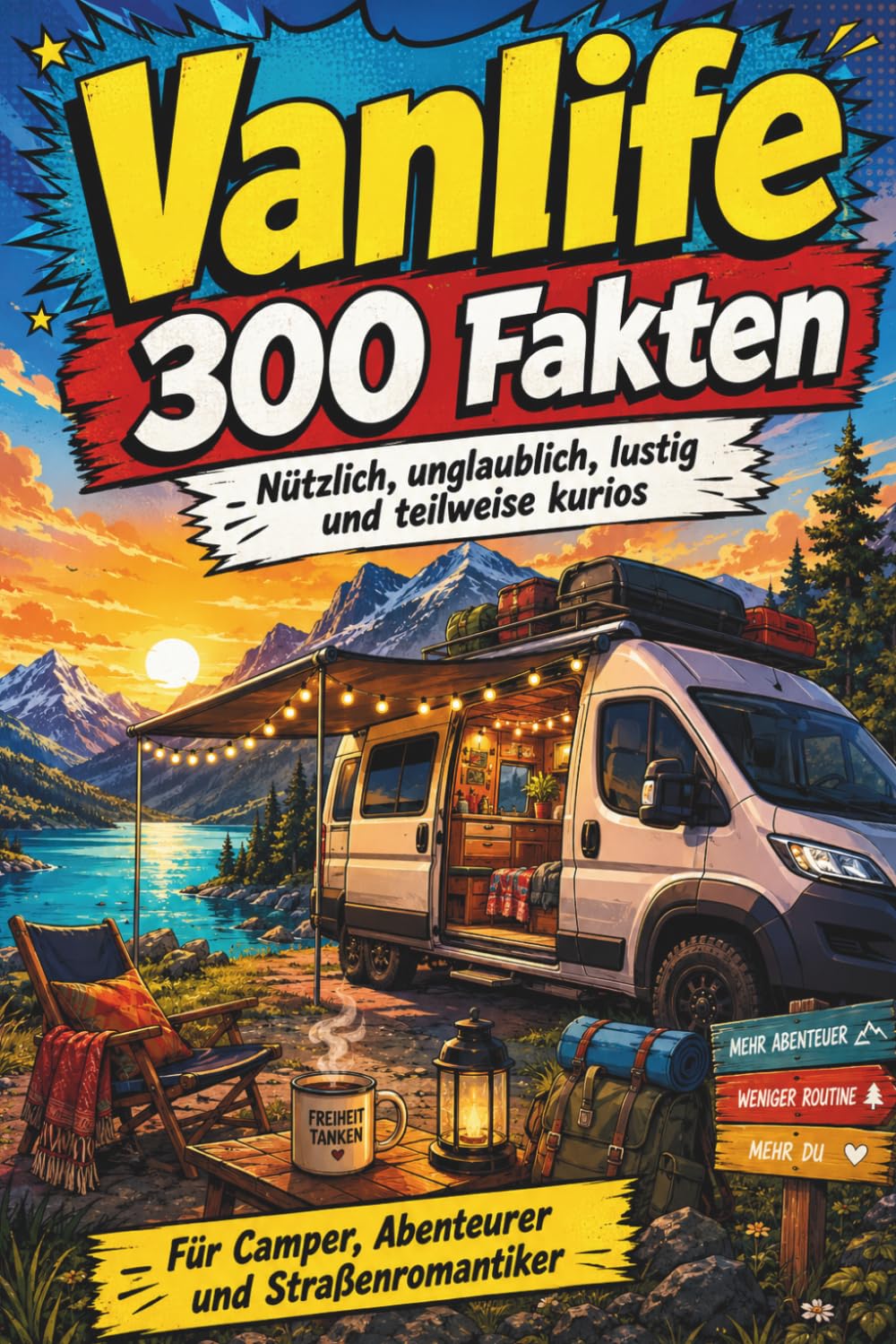Vanlife – 300 Fakten, nützlich, unglaublich, lustig und teilweise kurios: Alles, was Camper, Träumer, Abenteurer und Straßenromantiker über das Leben auf vier Rädern wissen sollten