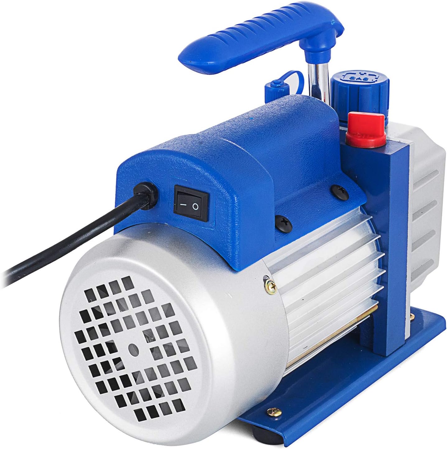 3.5 CFM Vacuum Pump Kit 1/4 HP Single Stage Vacuum Pump and R134a AC Manifold Gauge Set Kit for HVAC Air Conditioning Refrigeration Recharging