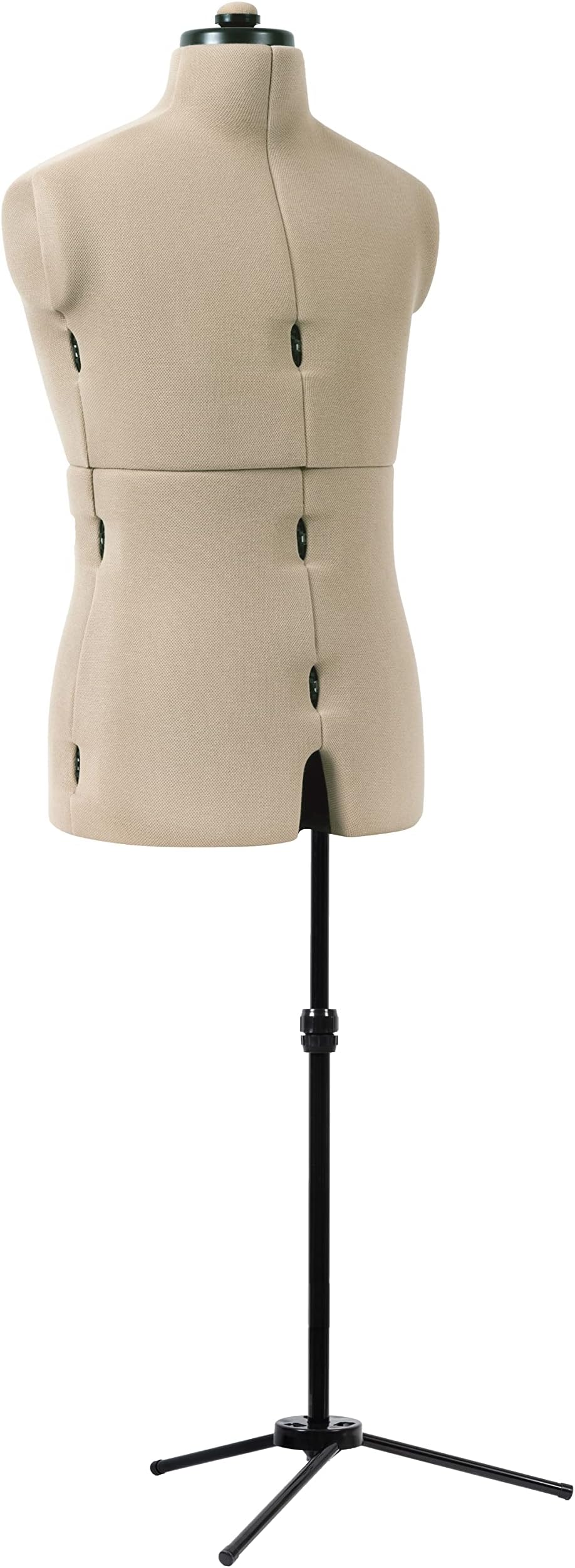 Mr. Tailor Adjustable Dress Form, Male, Black