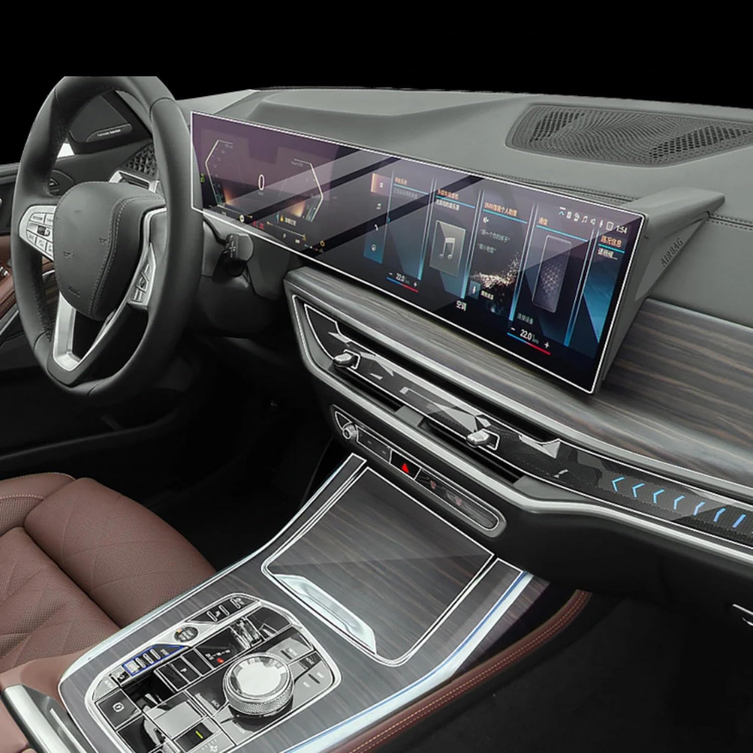 Film TPU anti-rayures pour panneau de vitesse BMW G07 X7 G67 2023-2024 : protégez votre console