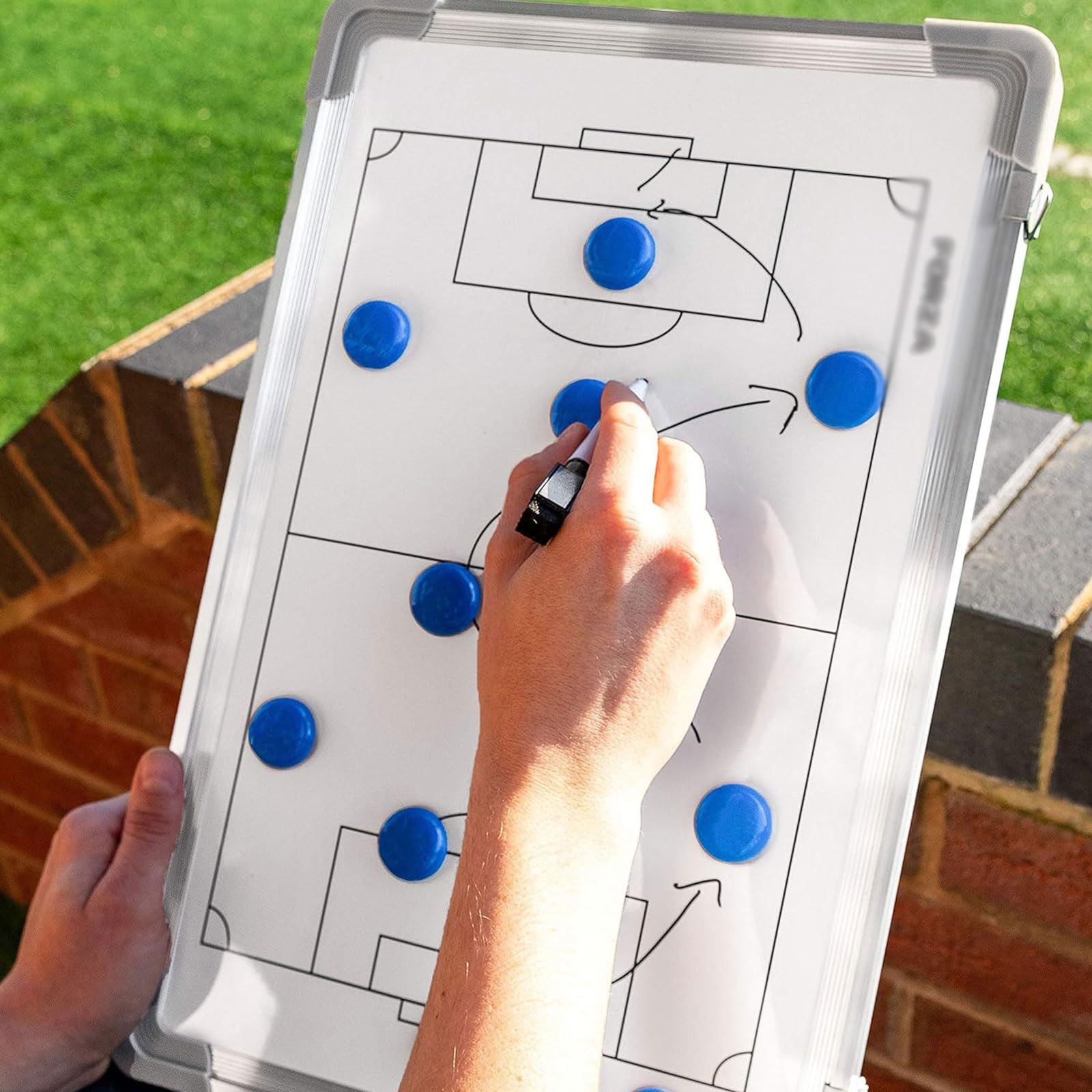 esmen Sport-Coaching-Whiteboards, Trainer-Klemmbrett, taktisches doppelseitiges Design, Lehrausrüstung für Trainer