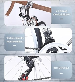 700C Racing Bike for Men Women, High Carbon Steel Frame, Single Speed Bike, Height Adjustable, Lightweight Road Bike, Adult Commuter Bicycle with V-Brake