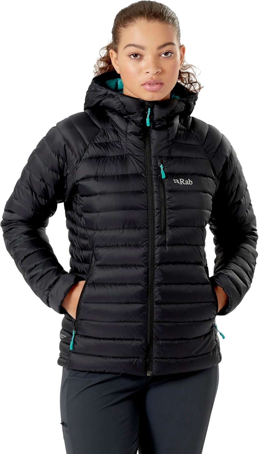 Rab Women's Microlight Alpine 700-Fill Down Hooded Puffer Jacket for Hiking & Skiing - Image 6