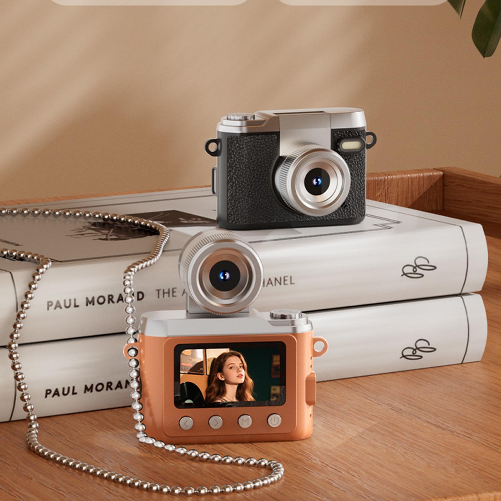Fotocamera digitale di tipo retrò con opzioni di controllo manuale, fotocamera espandibile per principianti di fotografia creativa