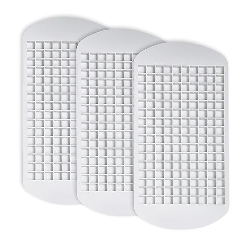 Bandejas de silicona para cubitos de hielo, molde para cubitos de hielo de fácil liberación de 9 x 5 pulgadas, bandeja de hielo negra duradera y