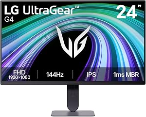 LG Ultragear™ G4 24-inch 144Hz FHD IPS Gaming Monitor | 24G414B with sRGB 99% (Typ.), HDR 10, 1ms MBR
