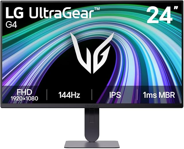 LG Ultragear™ G4 24-inch 144Hz FHD IPS Moniteur de jeux 24G414B avec sRGB 99% (Typ.), HDR 10, 1ms MBR