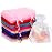 HRX Package 100pcs Small Organza Bags 3x4 inch, Assorted Color Mesh Jewelry Pouches Drawstring Empty Sachets for Bracelets Candy Small Gift