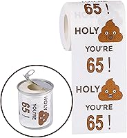 Vista 1 de Rollo de papel higiénico de feliz cumpleaños 65 de 3 capas, divertidos regalos de cumpleaños para hombres y mujeres, novedad para decoraciones
