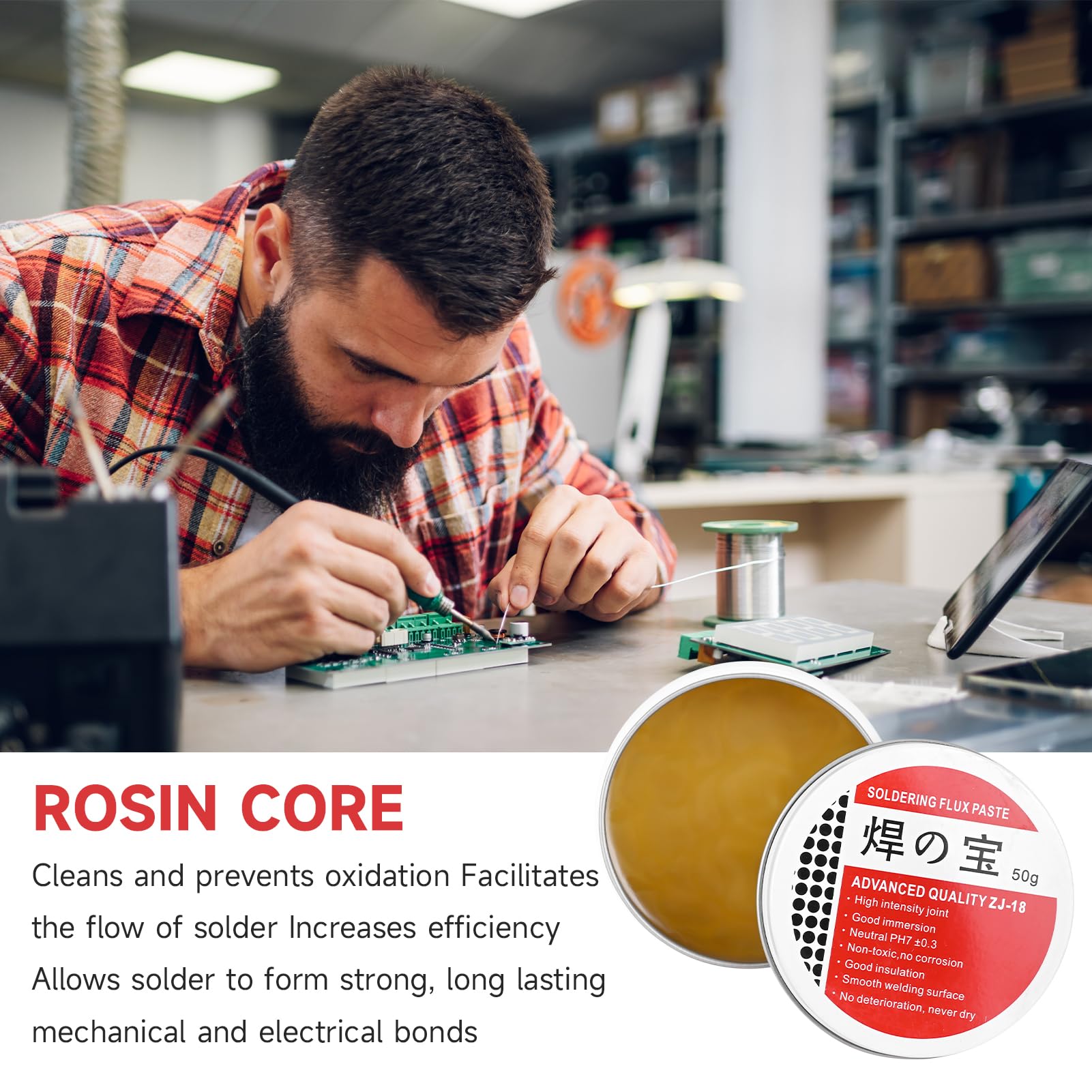 Pasta Saldante Rosin Per Saldatura Elettrica, Telefoni Cellulari Schede Pc Utensili Per Saldatura 87173861