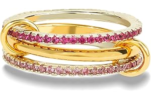 Gold Multi-Link Stackable Rings