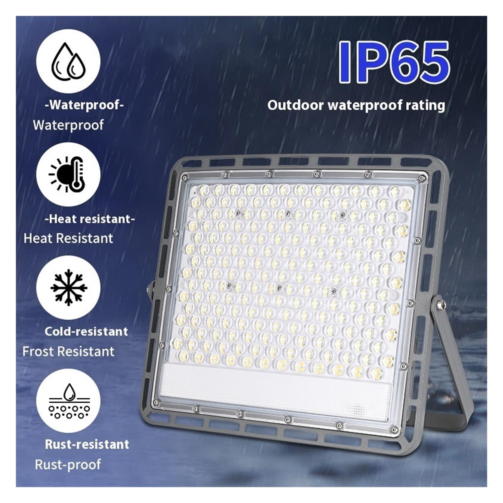 Luces de seguridad, Foco LED de 50 W, 300, 200 y 100 for exteriores, IP65, resistente al agua, for jardín, iluminación calles para jardín, garaje, patio(150w)