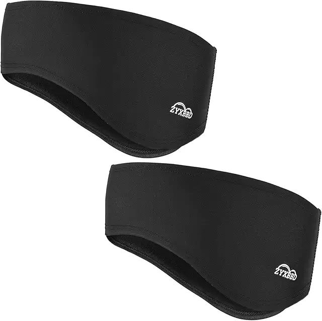 Winter Stirnband Ohrenwärmer für Damen & Herren - Winddicht, Reflektierend, 2 Stück