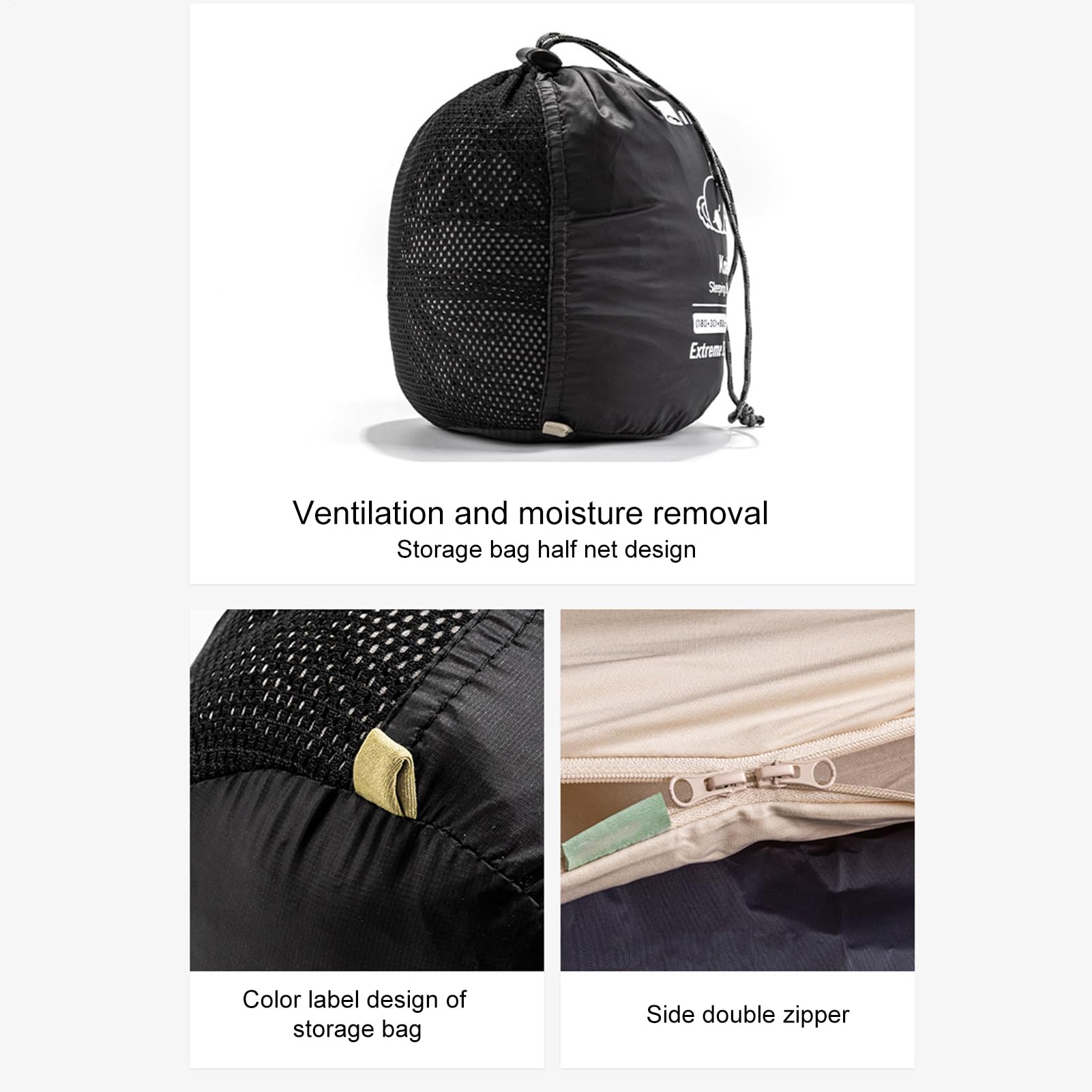 Forro para saco de dormir, saco de descanso transpirable, funda de sobre lavable de 4.7 x 3.93 pulgadas, diseño ligero extraíble, compañero de viaje compacto para mochileros, hotel, camping, albergue