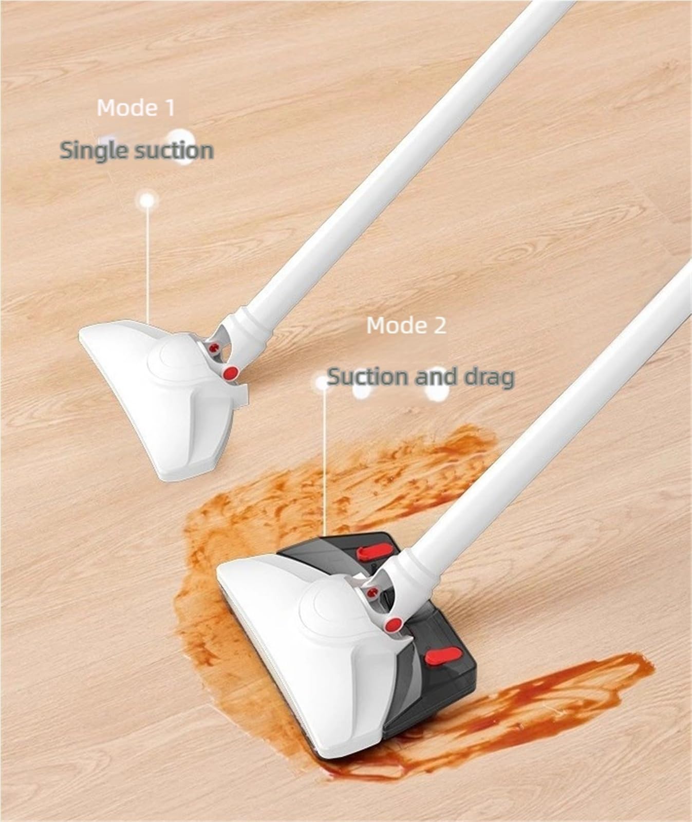 Aspirateur de voiture sans fil, balai humide et sec pour sols durs et tapis, rechargeable, jusqu'à 45 minutes d'autonomie, design portable léger