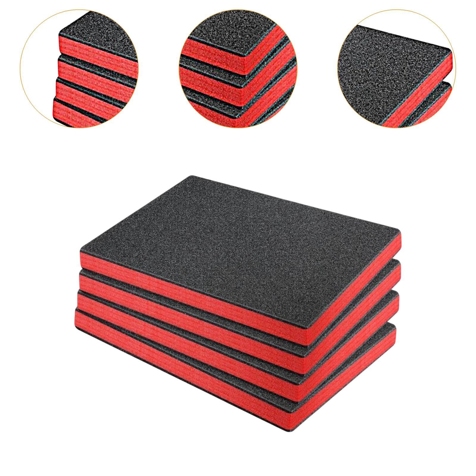 2 Pièces Mousse pour Boîte à Outils Insert de Protection Doublure de Caisse Feuille de Calage En Mousse EPE Découpable pour Le Rangement et L'Expédit, 56x46x2.5cm