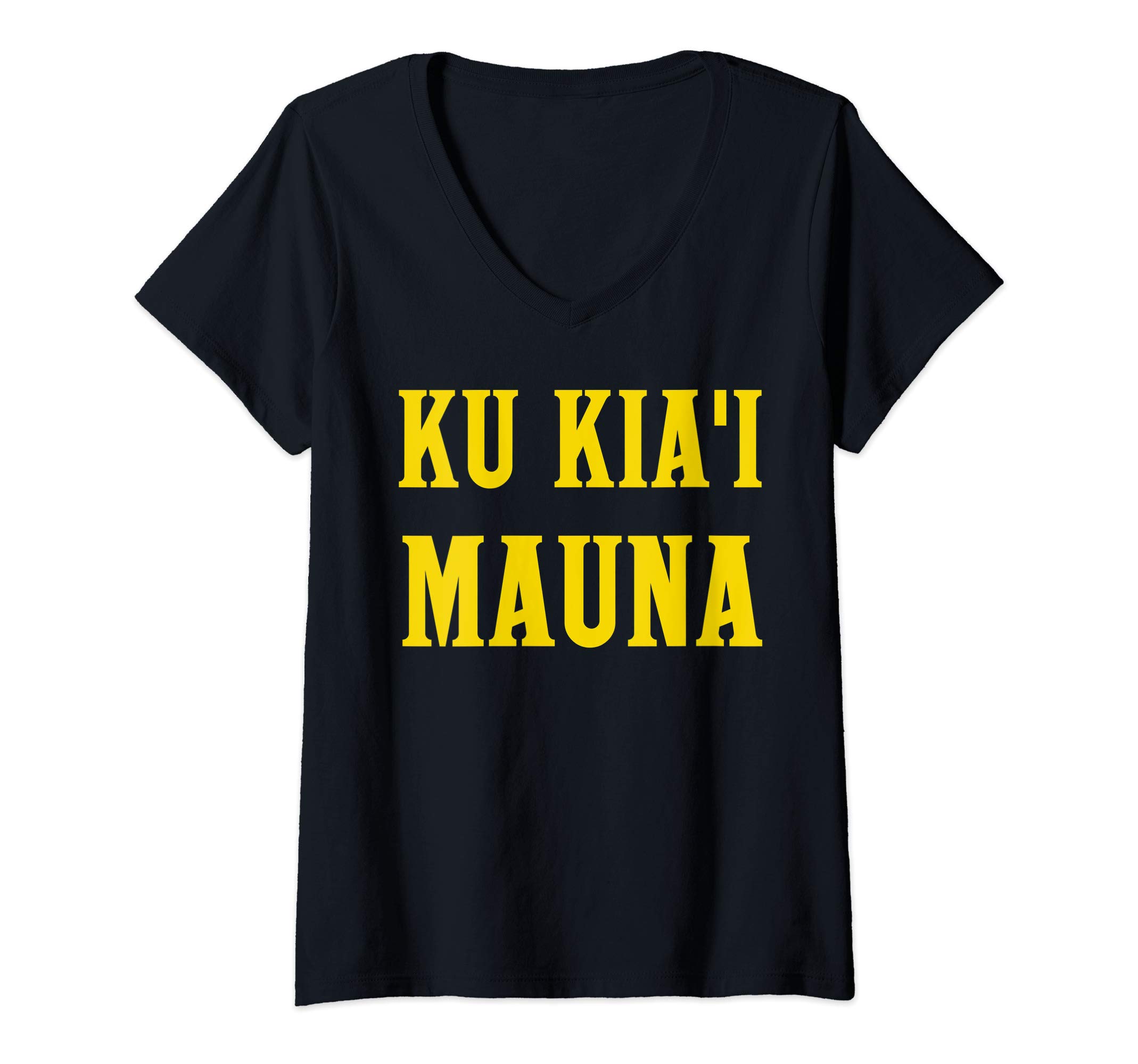 Womens Kia'a Mauna Kea Shirt we are Mauna Kea V-Neck T-Shirt