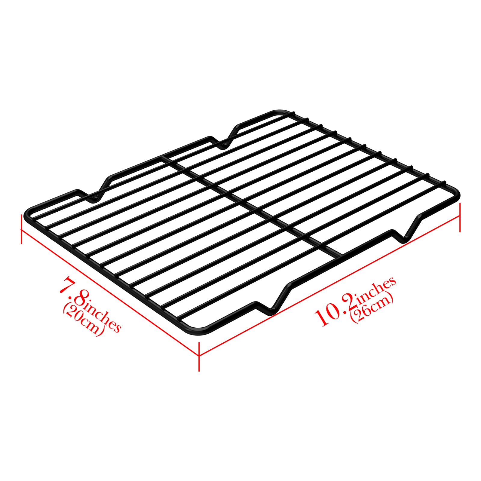 Linkidea Metal Grate Cooling Rack Pack of 2, Stainless Steel Baking Cooling Rack Rectangle 7.8'' x 10.2'' - Image 2