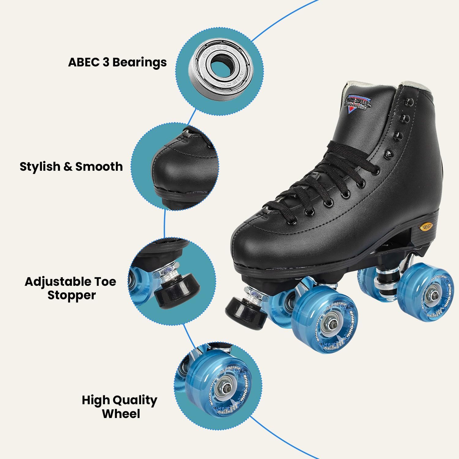 Sure-Grip Fame Outdoor Roller Skates