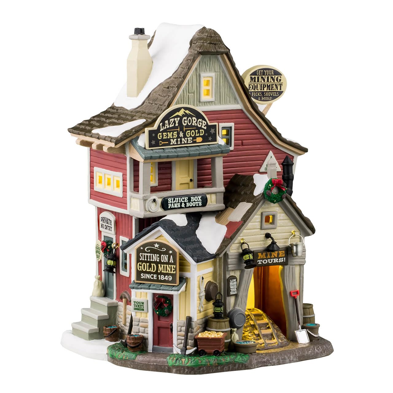 Amazon.com: Lemax Lazy Gorge Gems & Gold Mine #45233 : Toys & Games