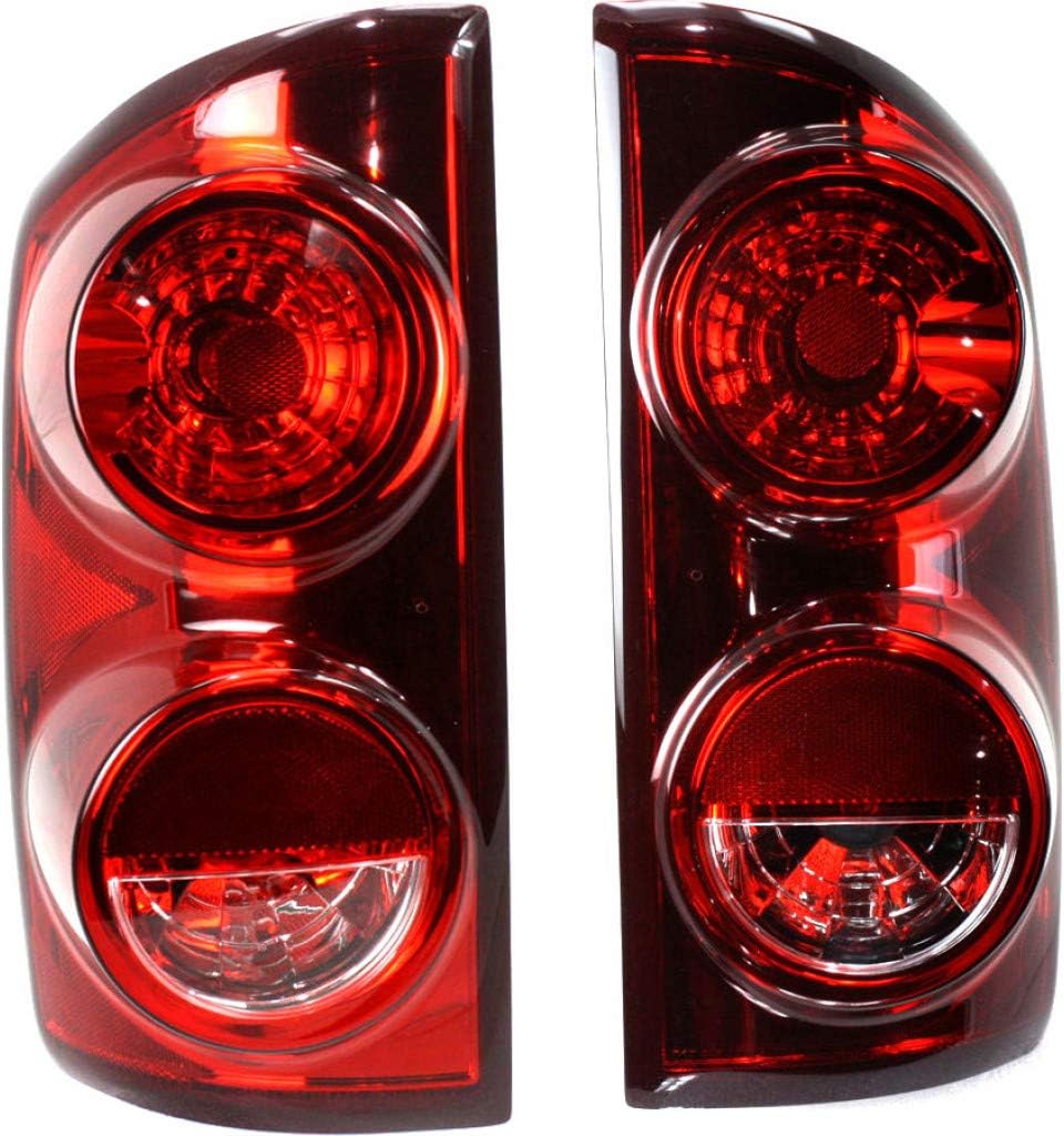 CarLights360: For 2007 2008 Dodge Ram 1500 Tail Light Assembly Driver Side w/Bulbs DOT Certified For CH2800165 | 55277303AC, 55277303AA/AB