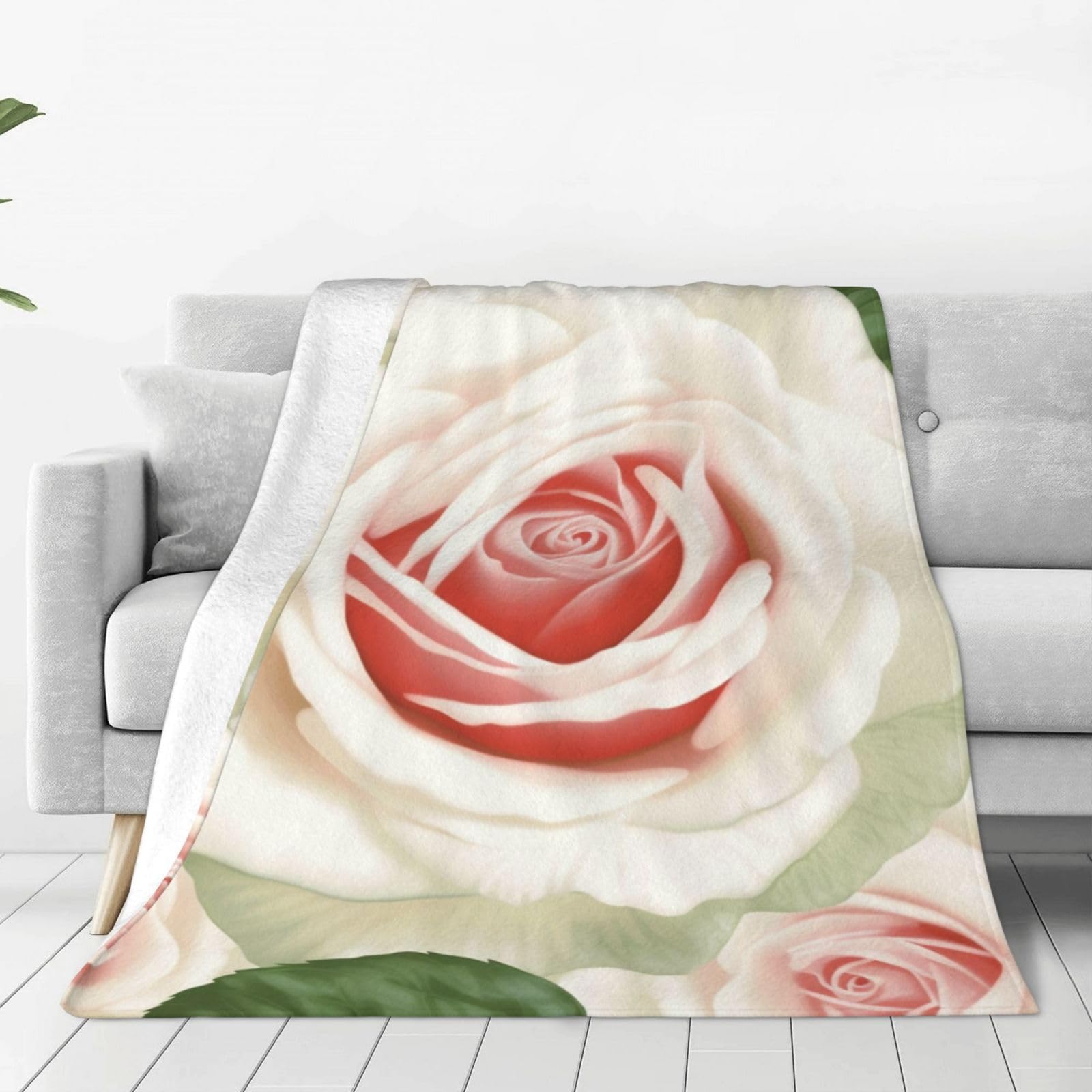 Couverture florale rose pour vos moments de détente dans le salon
