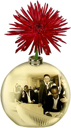 Miniatura 8 de Skywin Jarrón de espejo convexo dorado para decoración de cubículo  Espejo de cubículo multiusos de 4.5 pulgadas, espejo de escritorio para ver