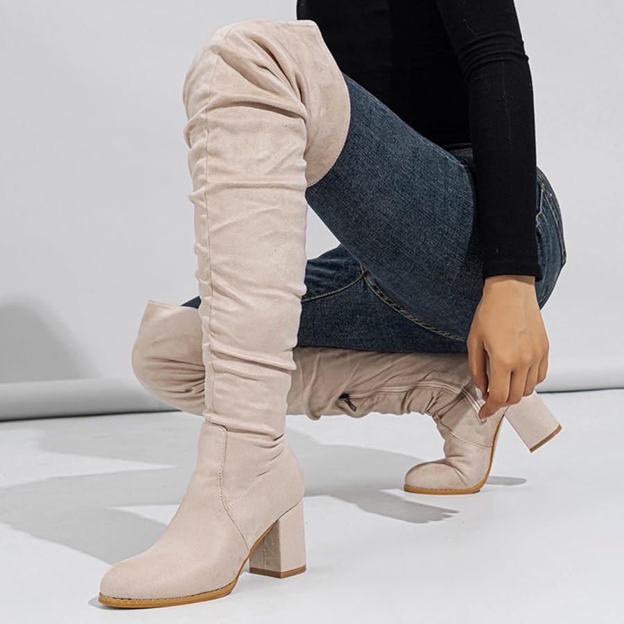 さらに100円引き◆KIRSH◆SUEDE FLAT FORM BOOTS Amazon.com | Thigh High Boots for Women Fashion Stretchy