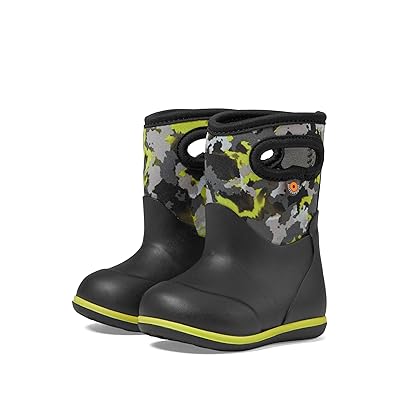 Bogs Kids Classic Camo Textues (Toddler) Kids Shoes Black