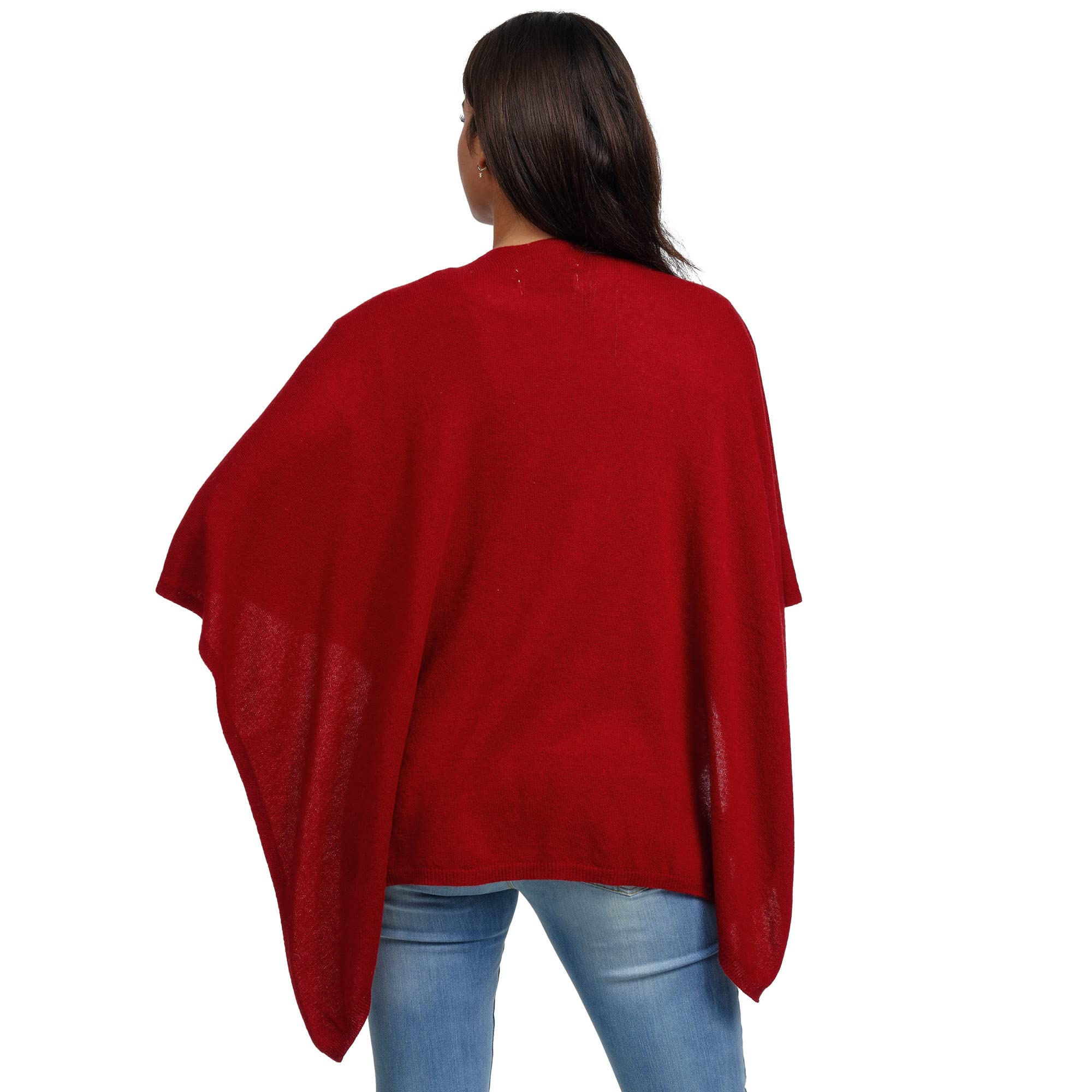 GLAMEXX24 Poncho Donna Sciarpa Cashmere Feeling Poncho e Mantelle Fatti a Maglia Cardigan Mantovana per Primavera Autunno Inverno