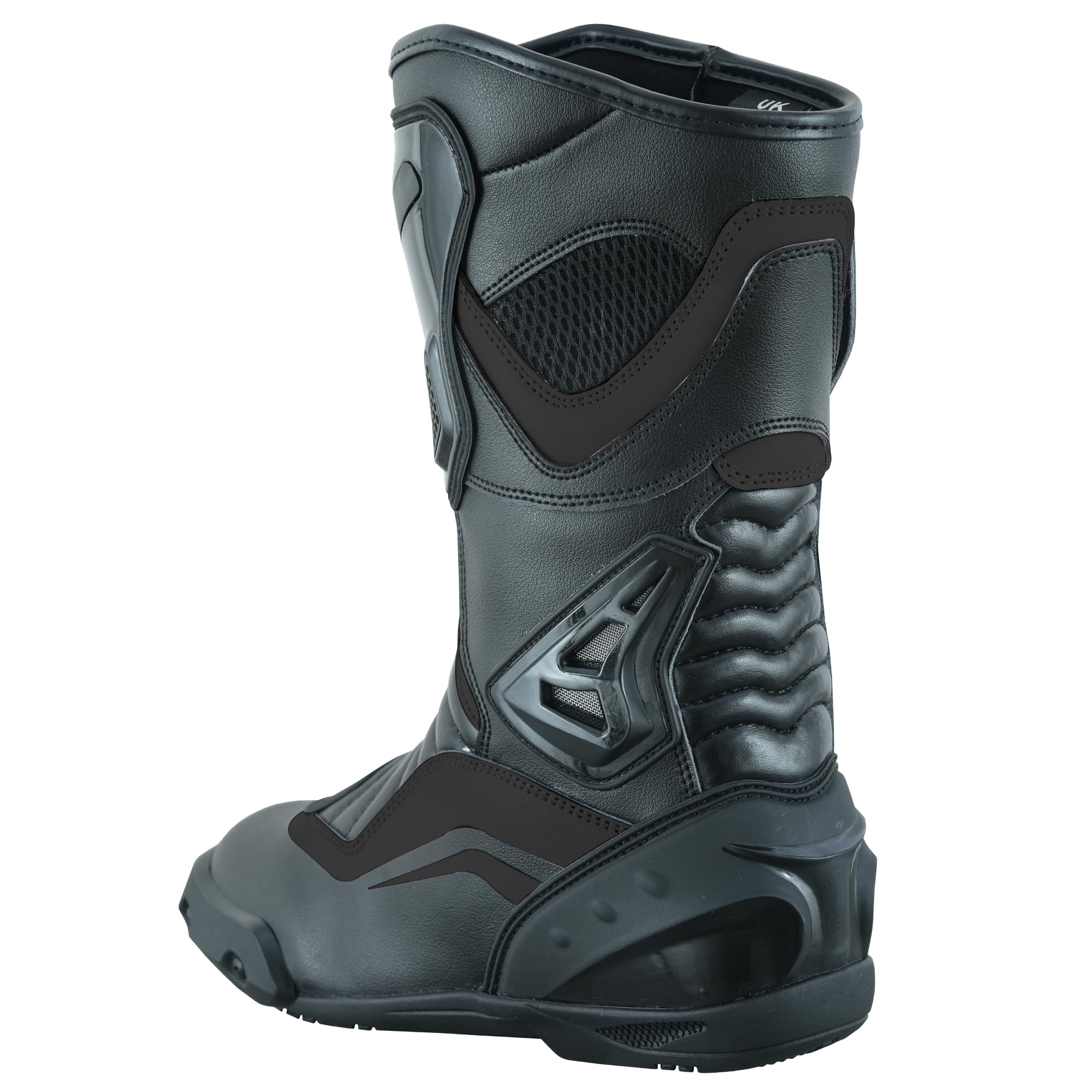 Zapatos de moto largos hasta el tobillo para mujer botas rosas para moto zapatos de cuero impermeables