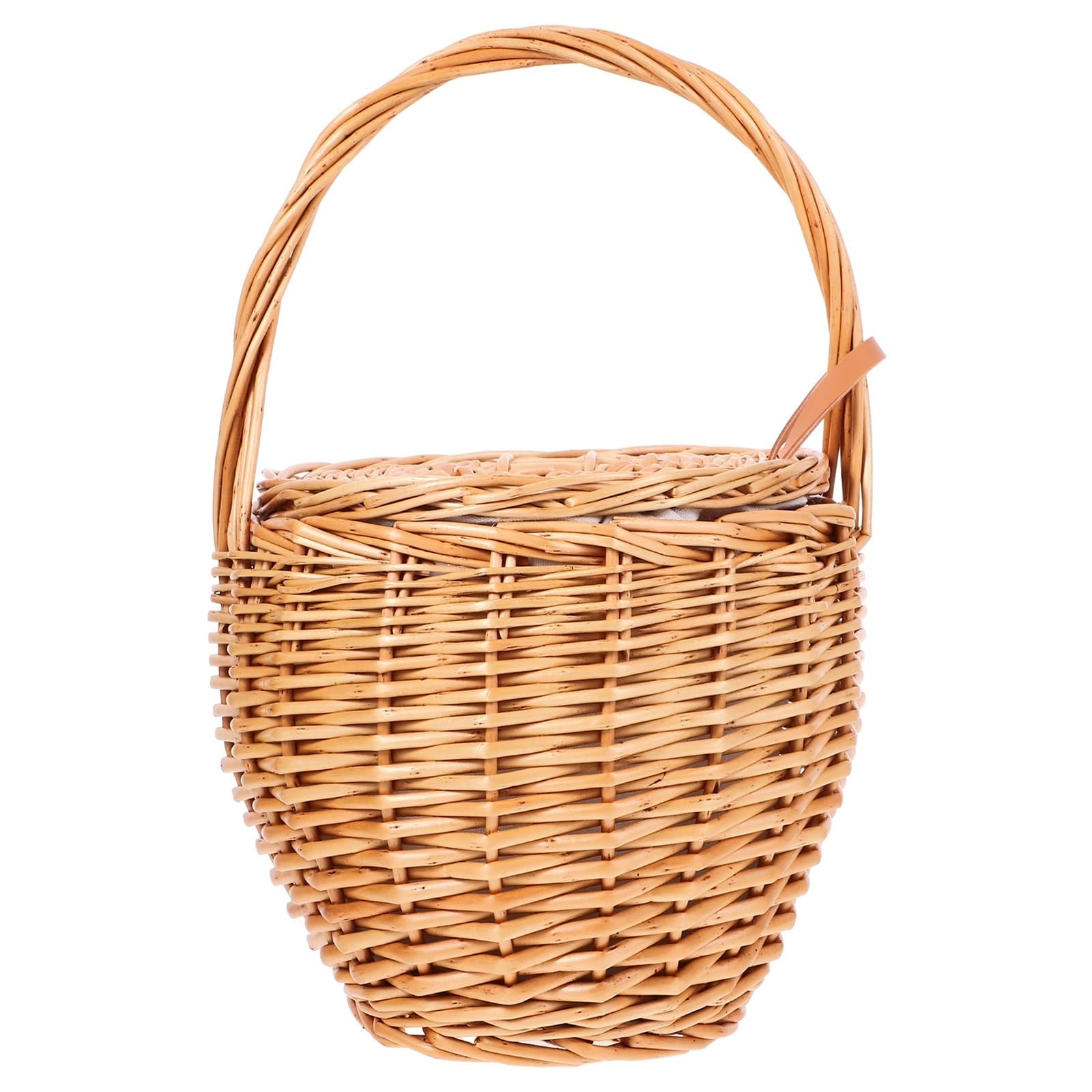 Handwoven Rattan Storage Basket