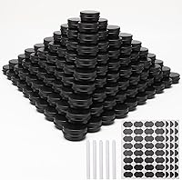 Vista 7 de Paquete de 234 latas redondas con tapa de rosca de 1/2 OZ de aluminio, para barras de loción casera DIY, ungüentos y velas, bálsamos, especias