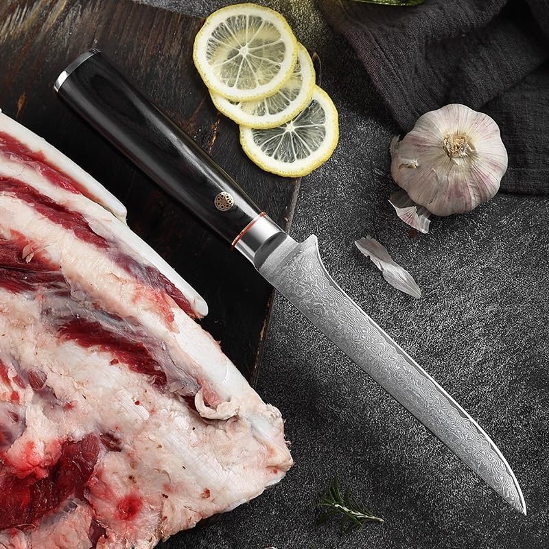 Meat Cleaver,Cleaver Knife Boning Fish Knife 67 Layers Damascus Steel Lasting Sharp Boning Knife Cut Meat Professional Slices Kitchen Chef Cooking Knives