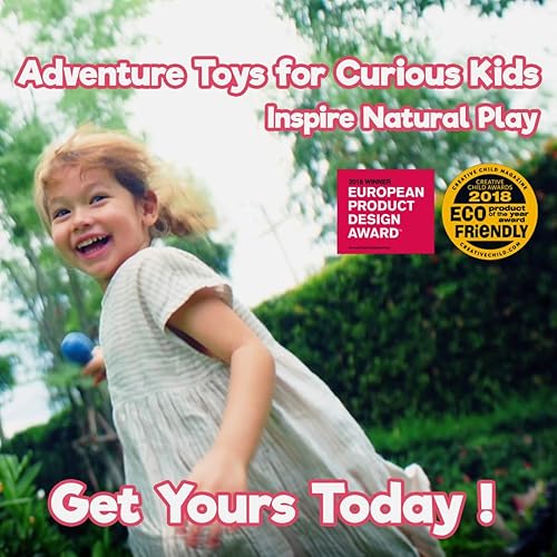 Miniatura 2 de Taksa Toys Locomo Family - 1 figuras educativas de Waldorf de juego al aire libre, juguetes Montessori de animales de madera para niños de 3, 4, 5,