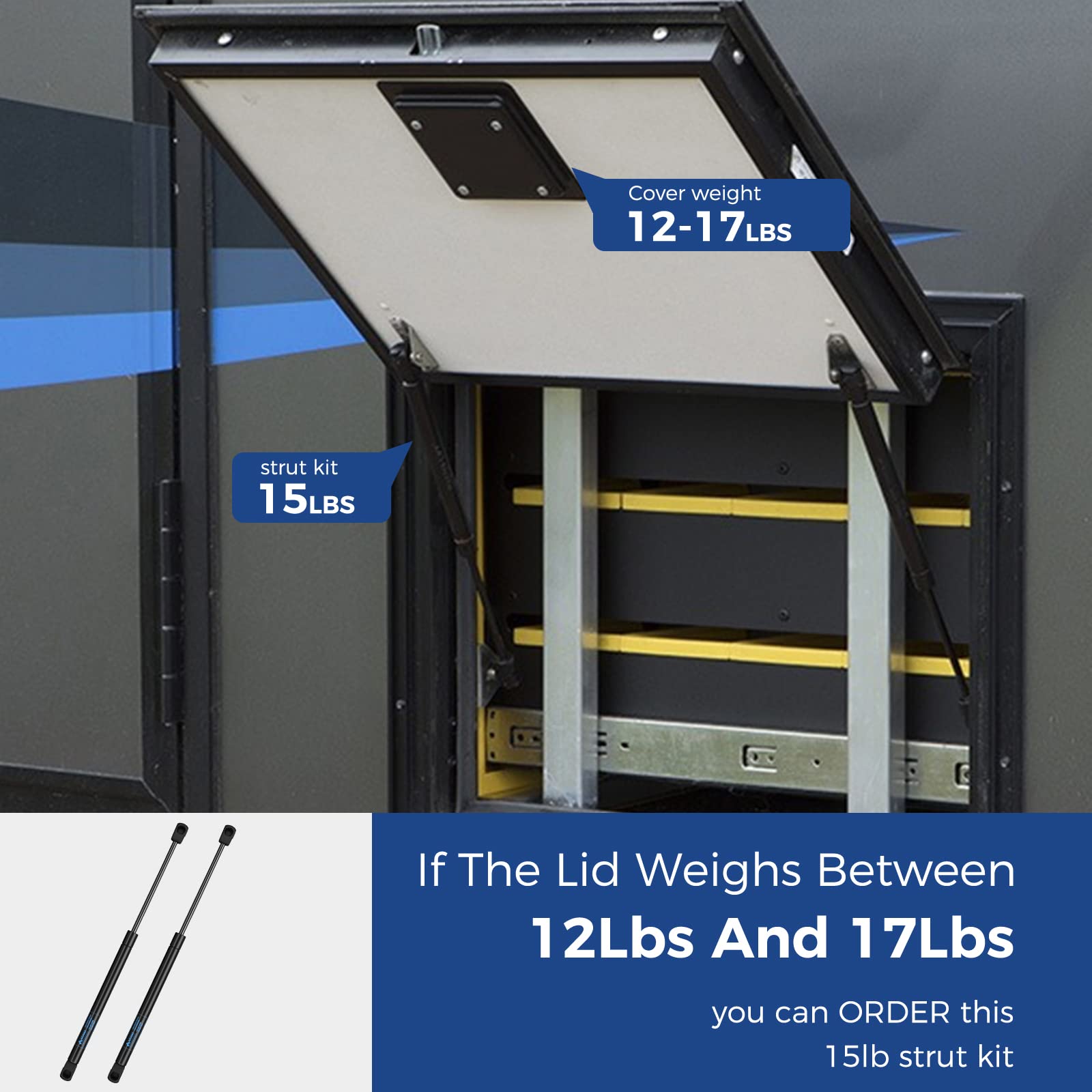 ARANA SX200P111DC 20 Inch 15Lb Gas Struts Spring Shock
