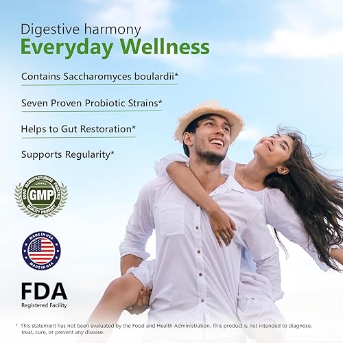 Miniatura 7 de Cápsulas probióticas - 23 mil millones de UFC ++, probiótico diario mejorado para la salud digestiva, apoyo inmunológico y equilibrio intestinal -