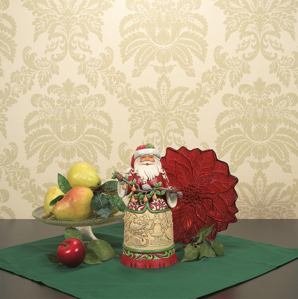 Enesco Heartwood Creek by Jim Shore 12 Days Of Christmas Santa Figurine, Red and Multicolored, height 23.5cm - Image 2