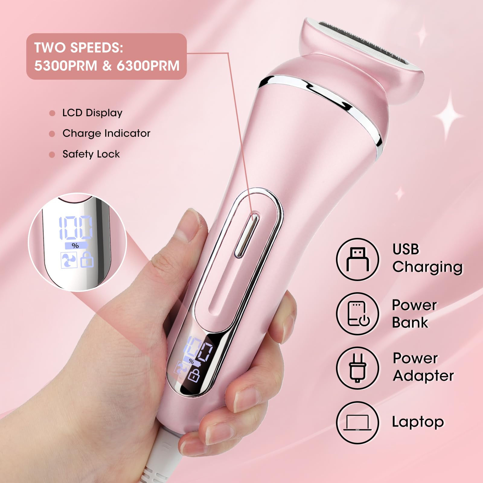 Amazon.com : Electric Shavers for Women, 7 in 1 Hair Removal Kit