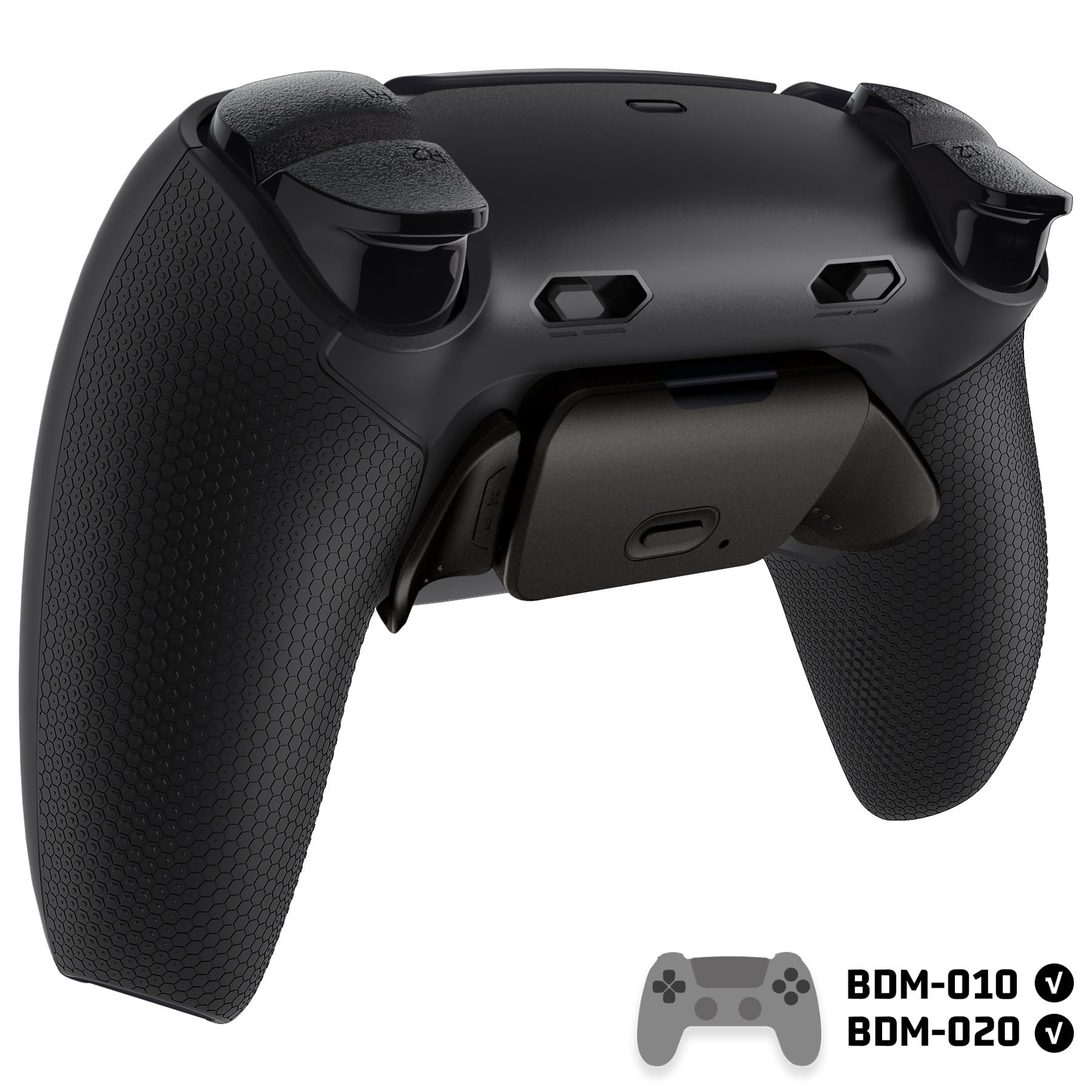 eXtremeRate Rise Plus Max RMB Tasti Aggiuntivi per ps5 Controller BDM-010/020,Palette Posteriori Metallo Clicky Trigger Stop Back Button Remap Kit per ps5 Joystick-Senza Controller-Nero