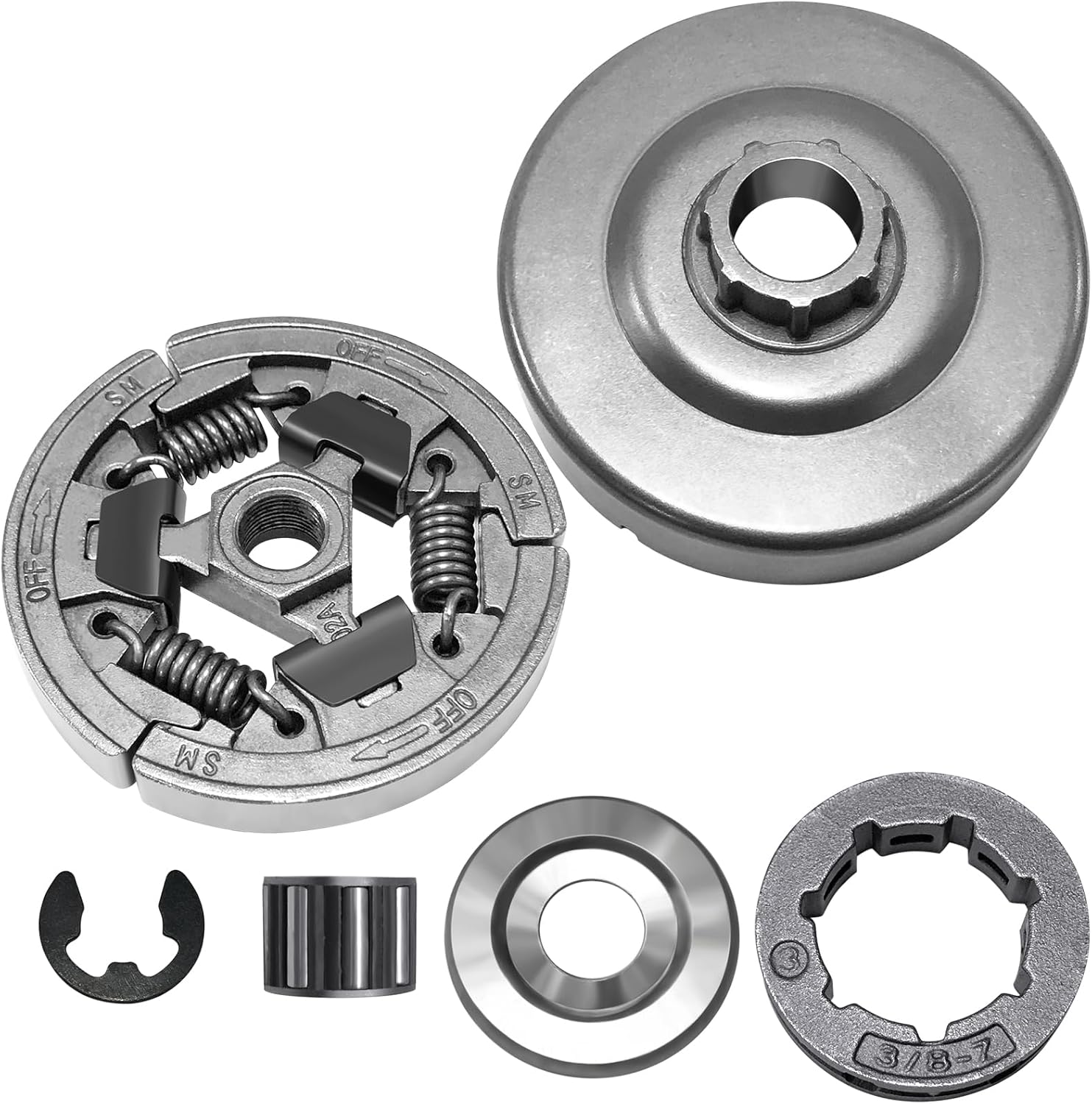 1122 007 1000 Clutch Drum 3/8" 7T Sprocket Kit