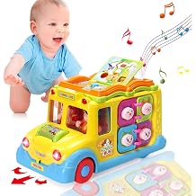 baby toy from 1 year educational intellectual bus baby toy from 12 18 months animal sounds / music / movement musical bus children's toy from 1 2 3 years girls boy gift