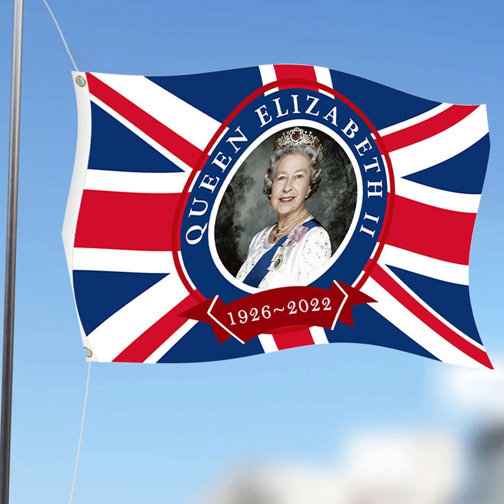 Bandeira Queen Elizabeth II Union Jack | 90 x 150 cm comemorando