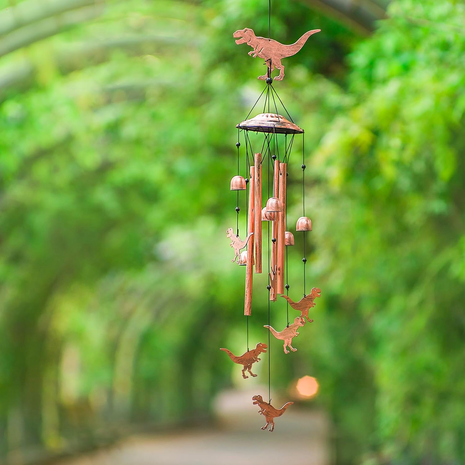 Dinosaur Wind Chimes for Outside,Dinosaur Gifts for Women/Men/Sympathy Gift/Memorial/Festival Birthday Gifts Metal windchimes Outdoors/Indoors,Patio,Garden Decor,Yard Decor,Home,Porch