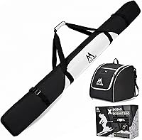 Vista 1 de Bolsa de esquí y bolsa para botas de esquí, bolsa de esquí acolchada combinada para viajes aéreos, bolsa de botas de esquí a prueba de agua