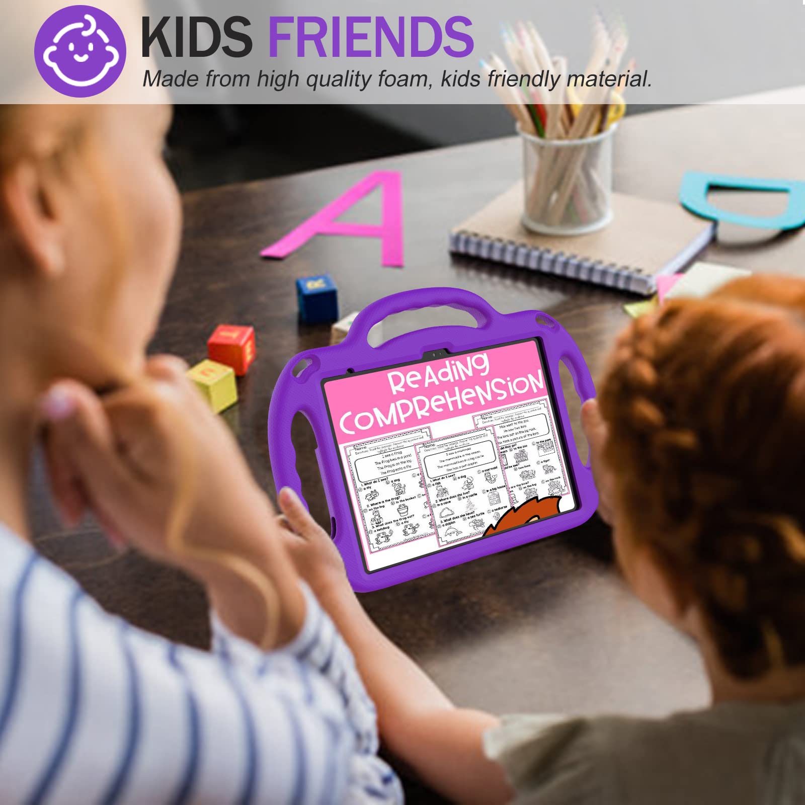 Funda para iPad de 10.ª generación para niños, funda para iPad 10.9, [correa para el hombro] [mango ligero] fundas protectoras para niños a prueba de golpes para iPad de 10.9 pulgadas 2022 4