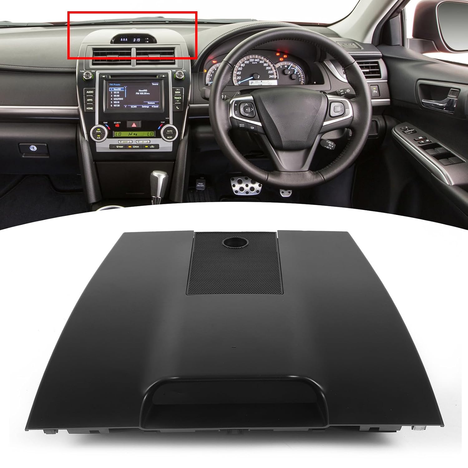 Center Dash Speaker Cover Panel 55510‑06010 Plastic Car Dashboard Speaker Air Vent Panel Fit for 2011to 2014