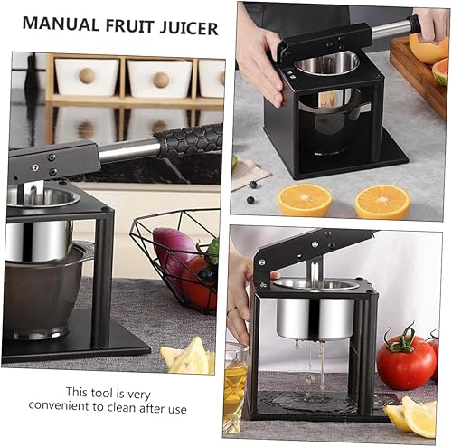 Miniatura 6 de Angoily Exprimidor manual de frutas para uso doméstico, prensa cítrica no eléctrica resistente para exprimir fácilmente las frutas, Extractor de